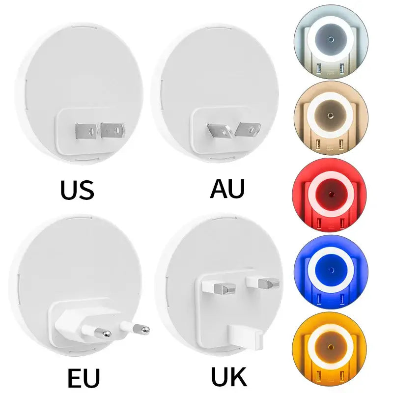 Orange Circular LED Light