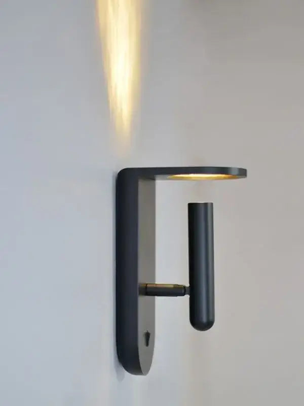 Black Brass Flame Lamp