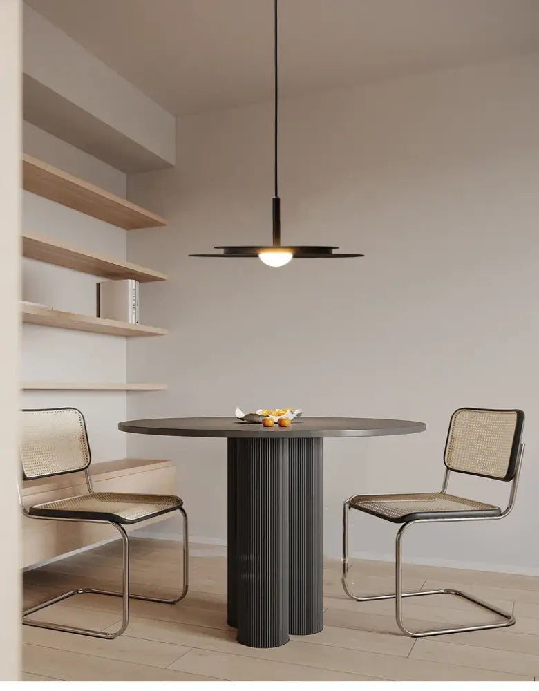 Black Flying Saucer Chandelier