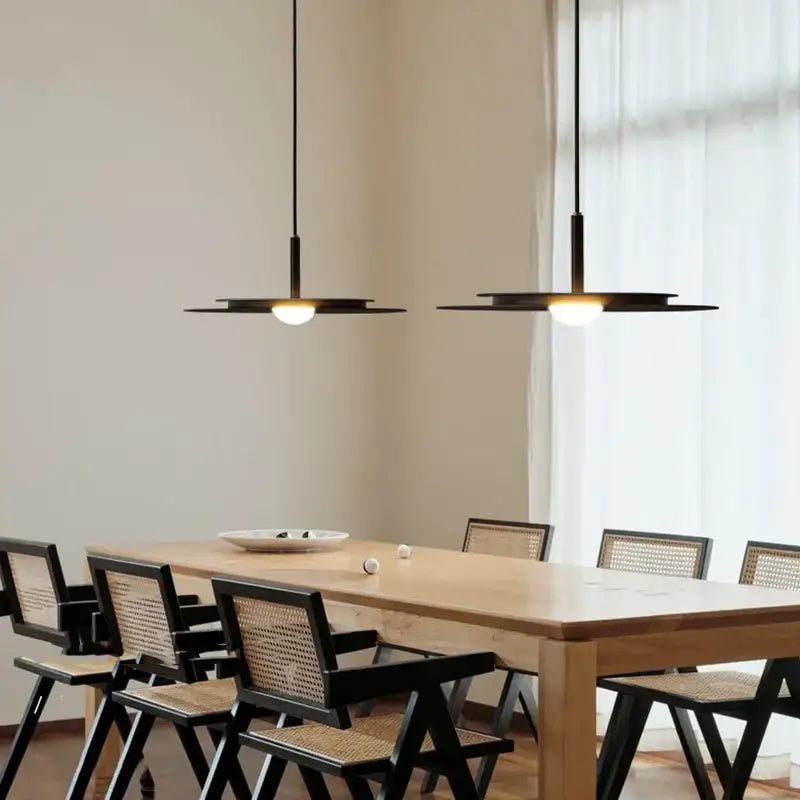 Black Flying Saucer Chandelier