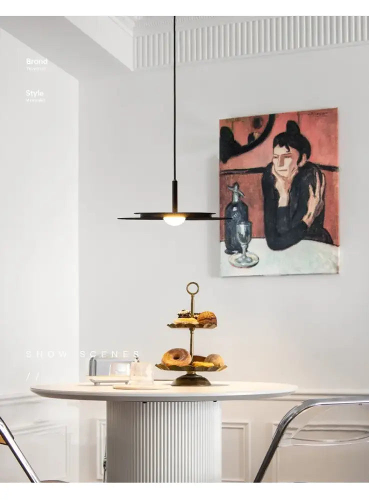 Black Flying Saucer Chandelier