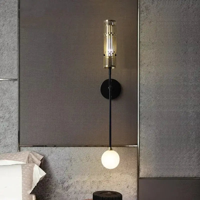 Gold Black Nordic Sconce