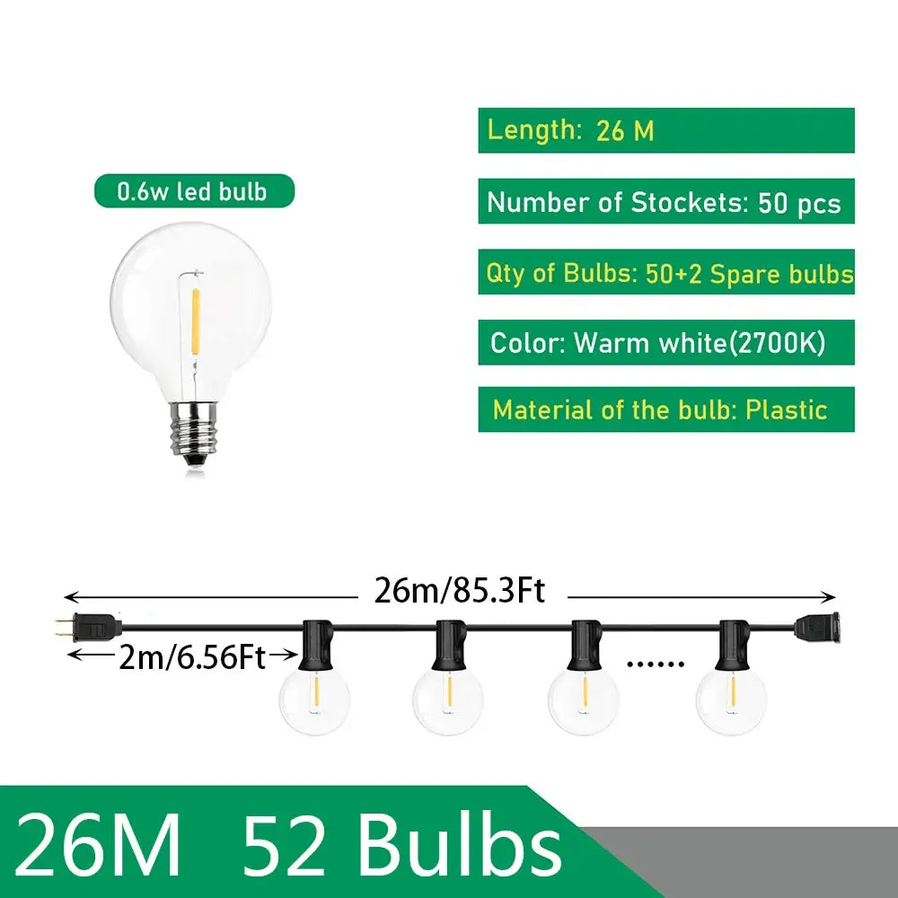 Clear Globe String Lights