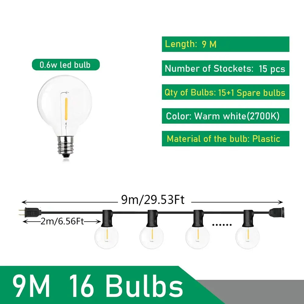Clear Globe String Lights