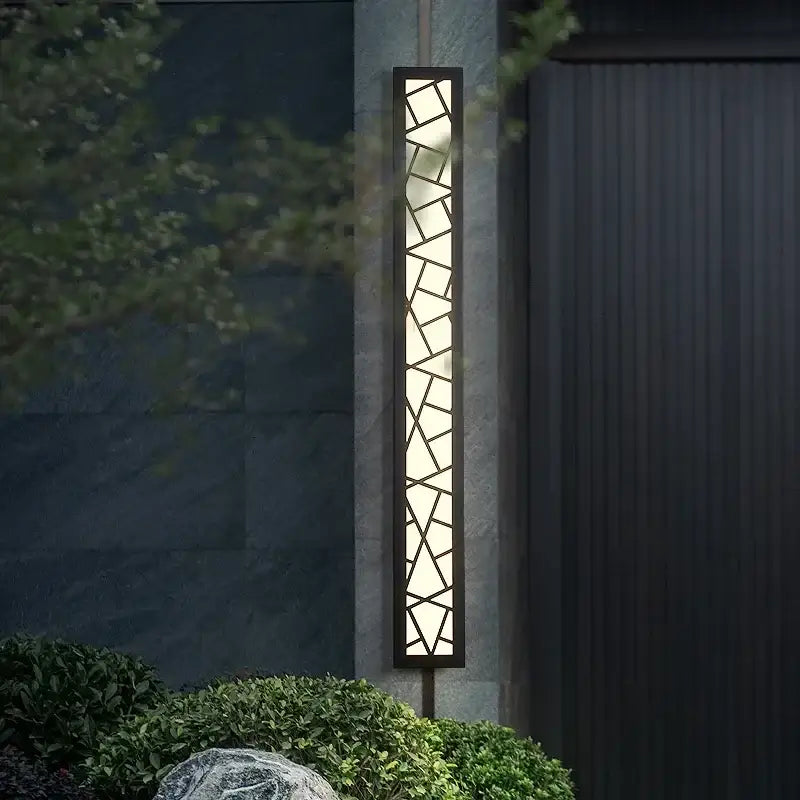 Black Outdoor Aluminum 150cm Wall Lamp