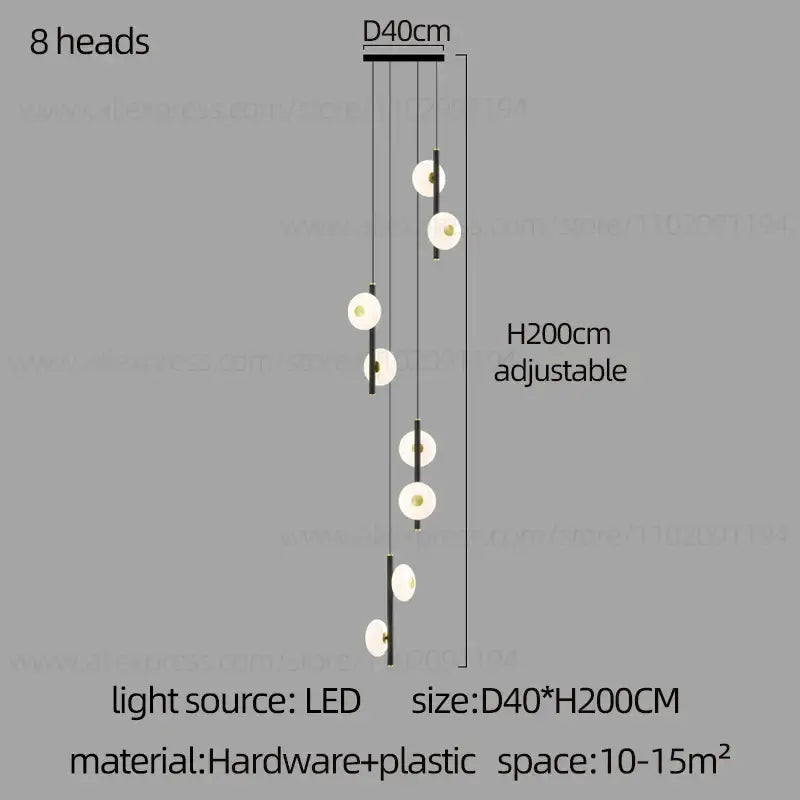 LED Oval Chandelier