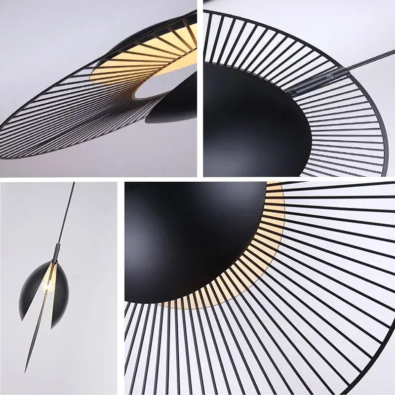 Black Oyster Pendant Light