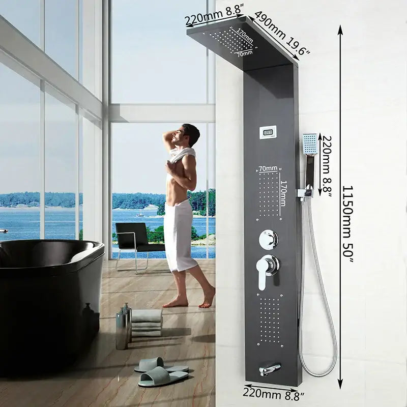 Chrome LED Bath Faucet