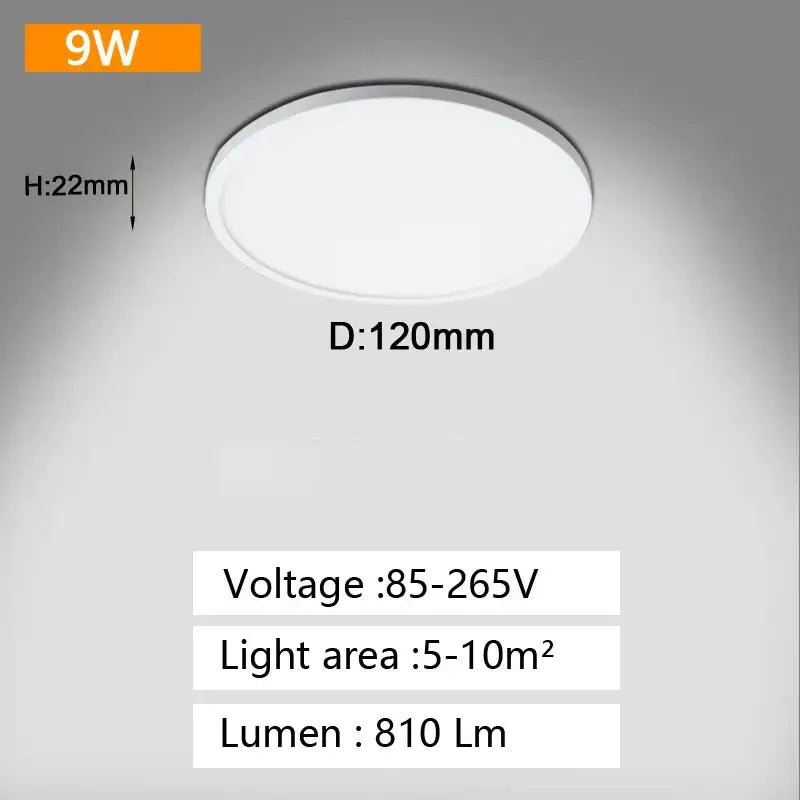 White Panel Ceiling Light