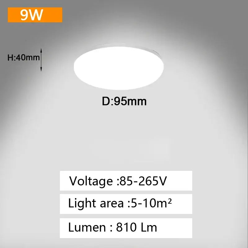 White Panel Ceiling Light