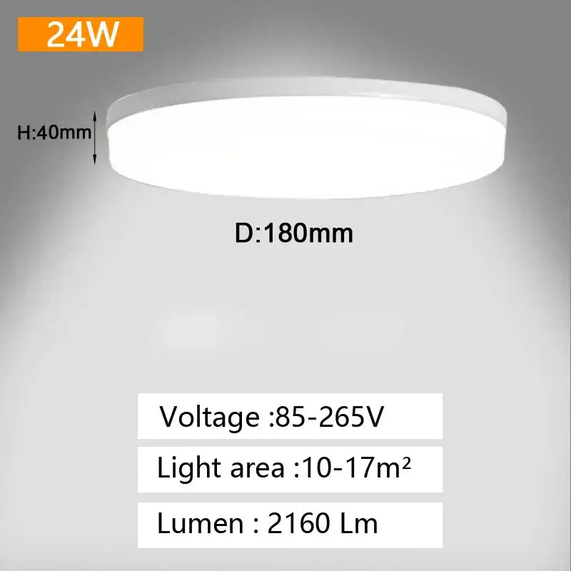 White Panel Ceiling Light
