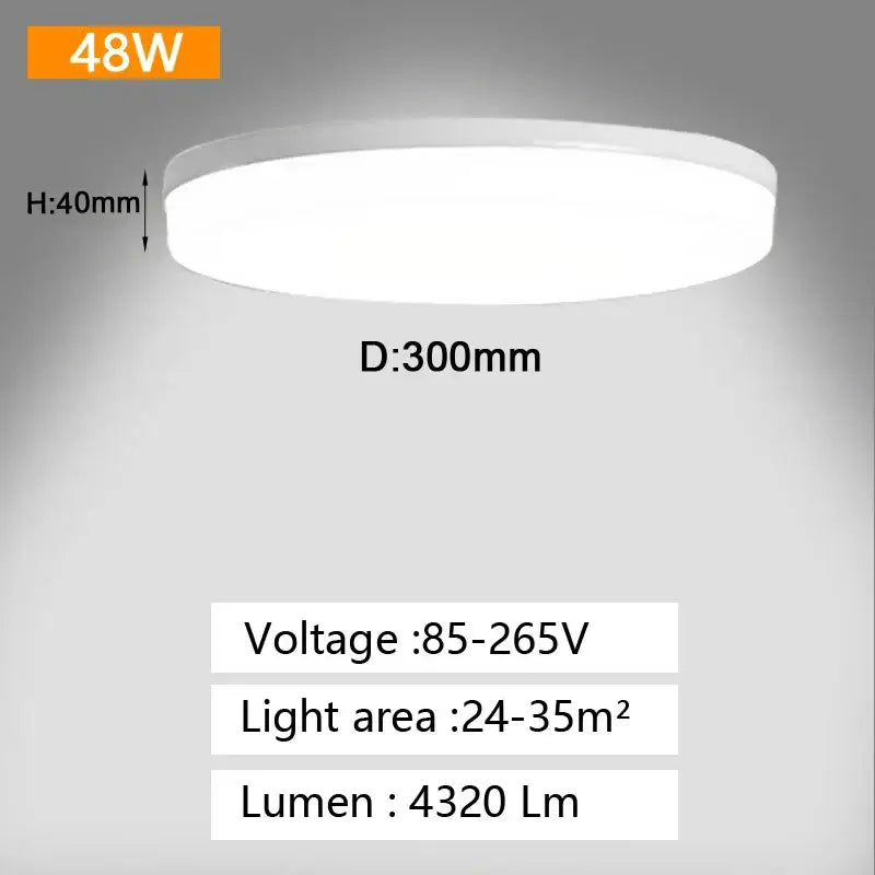 White Panel Ceiling Light