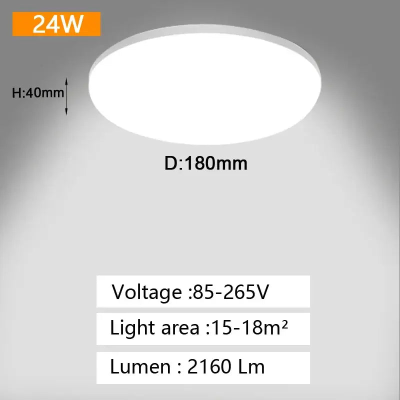 White Panel Ceiling Light