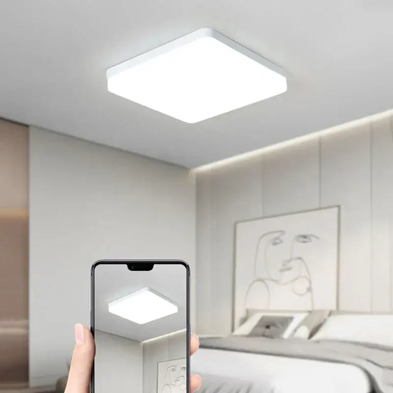 White Panel Ceiling Light