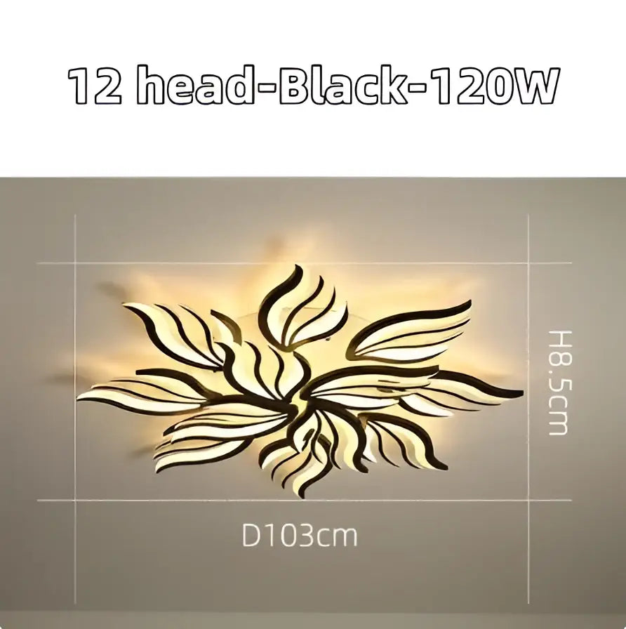 Black Panel Ceiling Light