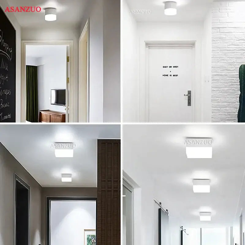 White Round Ceiling Light