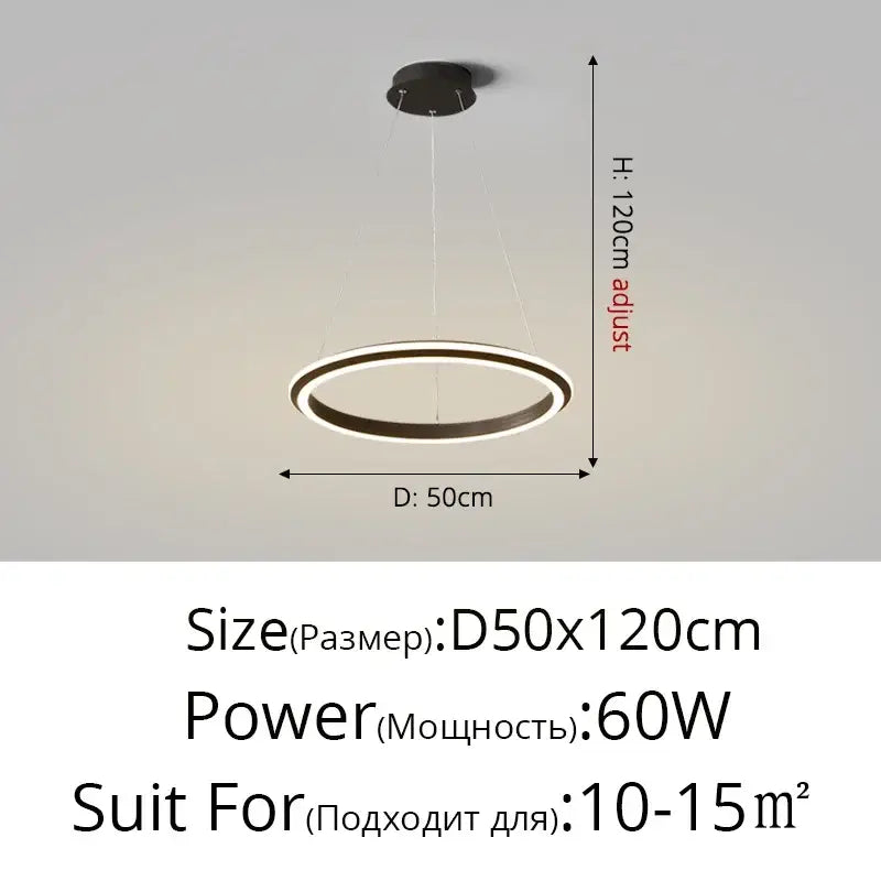 White Circular LED Pendant