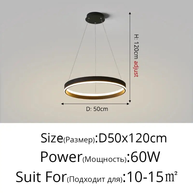 White Circular LED Pendant