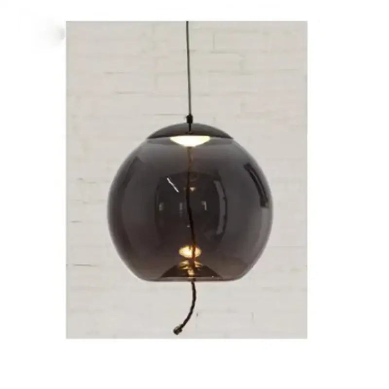 Gray Glass LED Chandelier