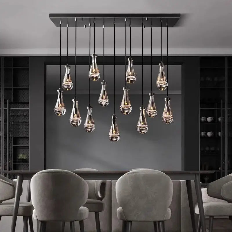 Black LED 31-Head Pendant Chandelier
