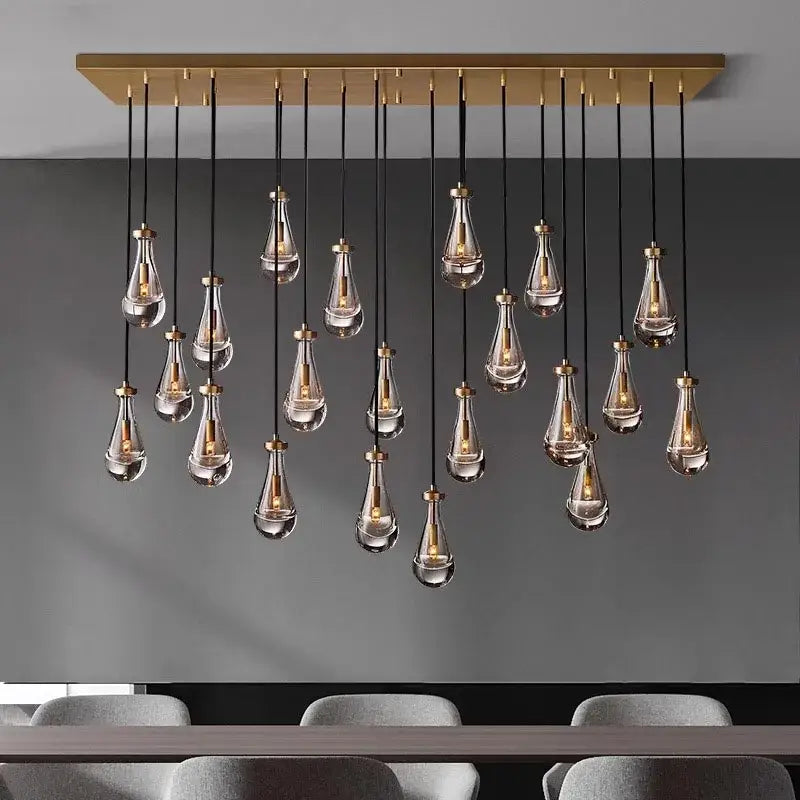 Black LED 31-Head Pendant Chandelier