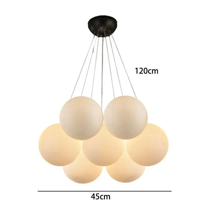White LED Pendant Chandelier