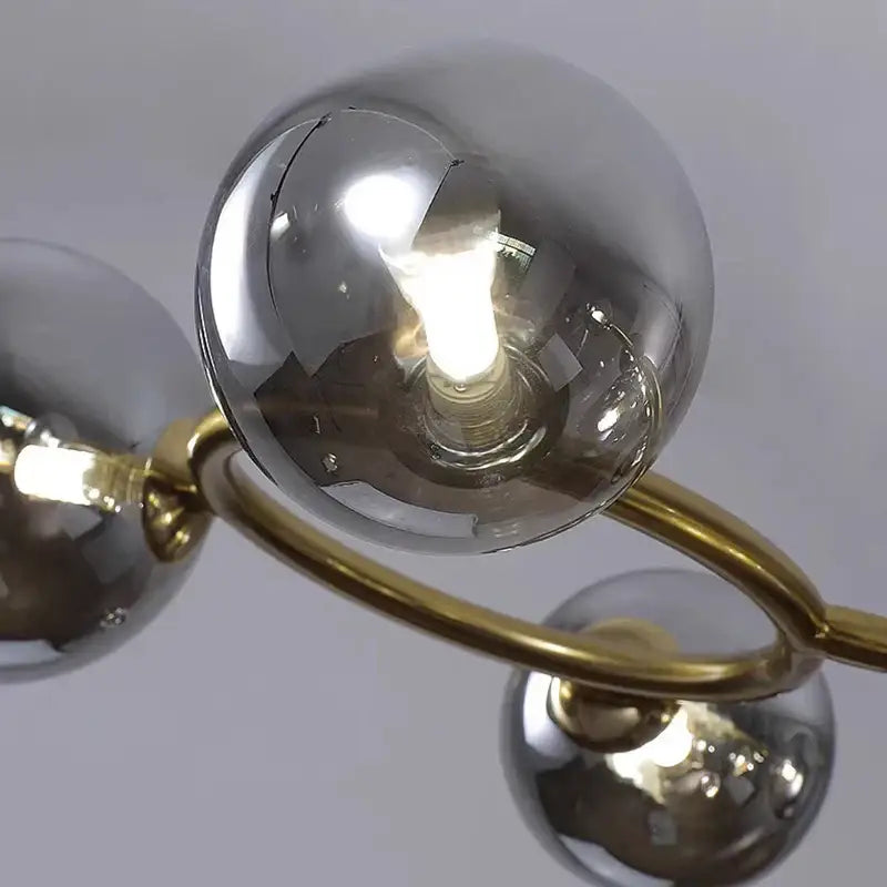 Brass Multi Orb Pendant