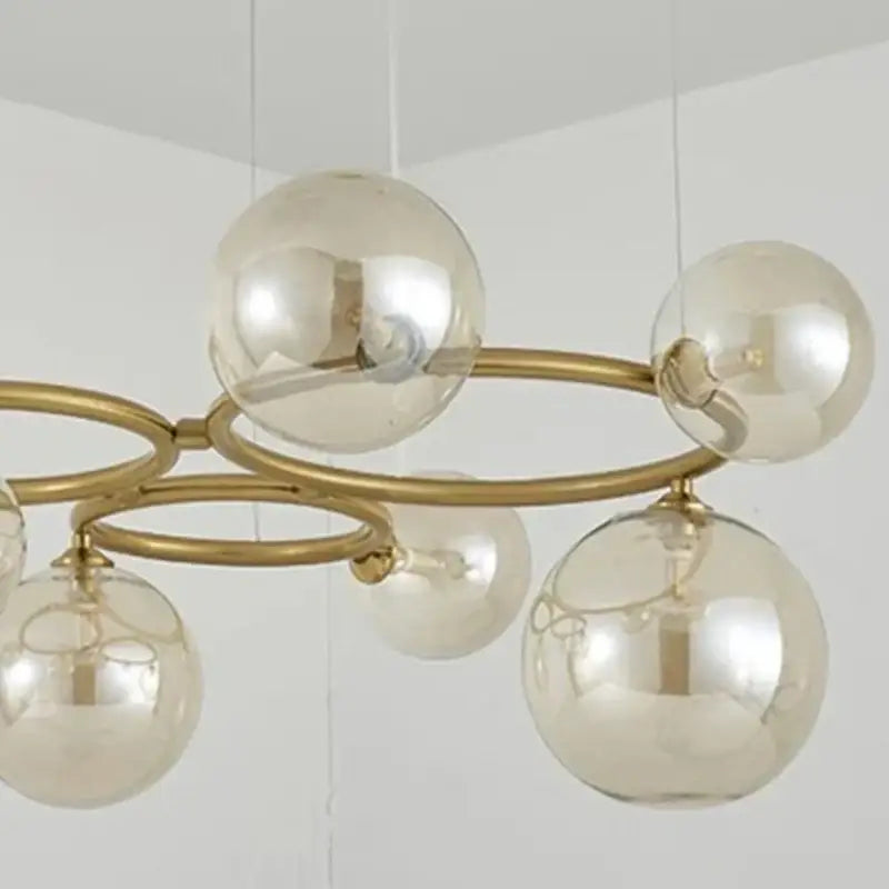 Brass Multi Orb Pendant