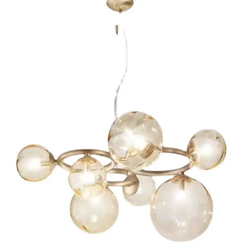 Brass Multi Orb Pendant