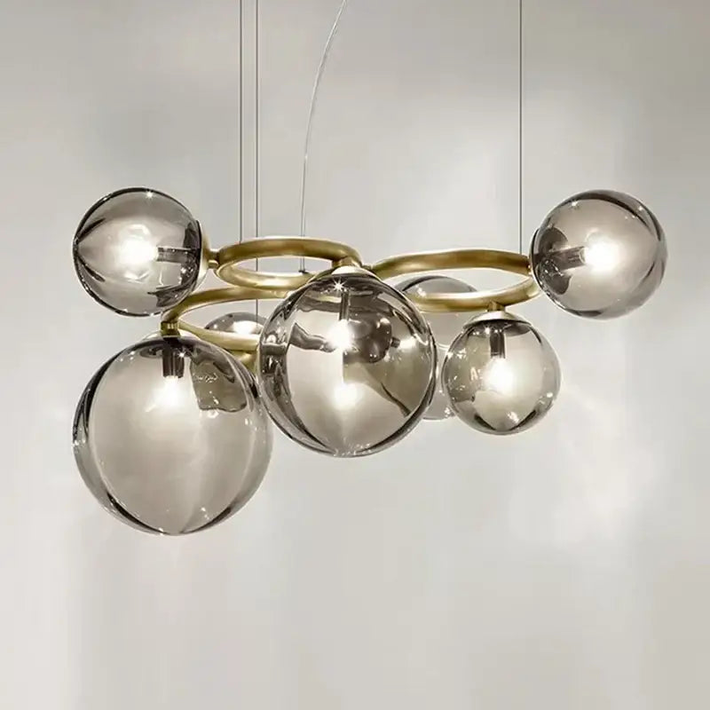 Brass Multi Orb Pendant