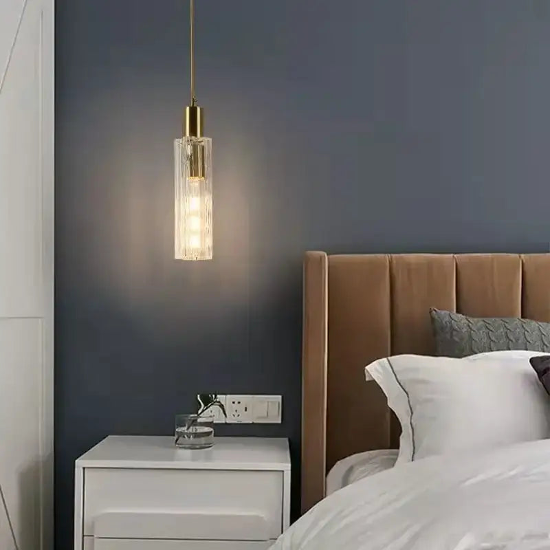 Gold Glass LED Pendant Lamp