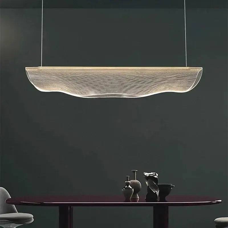 Black Wave 150cm Dimmable LED Pendant
