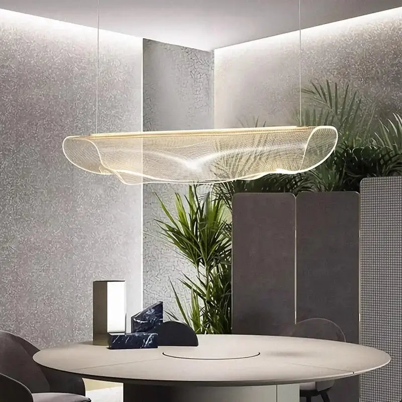 Black Wave 150cm Dimmable LED Pendant