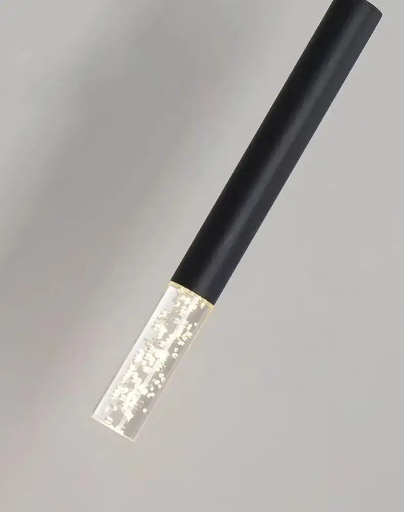 Black Gold Cylindrical Pendant