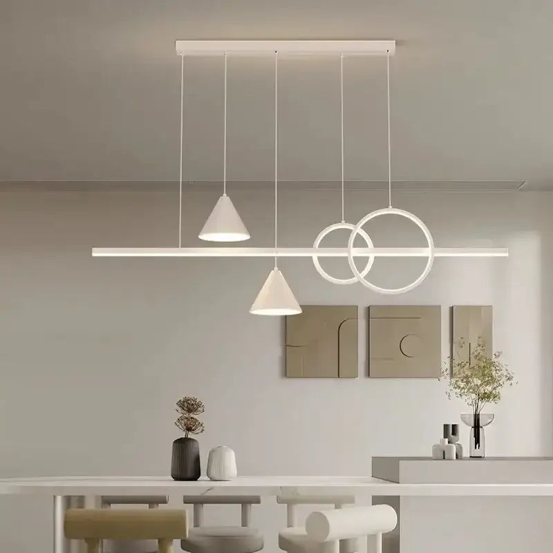 Black Geometric 120cm Minimalist Pendant Light