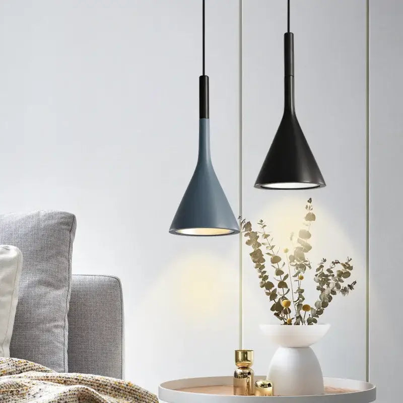 Black Blue Pendant Light