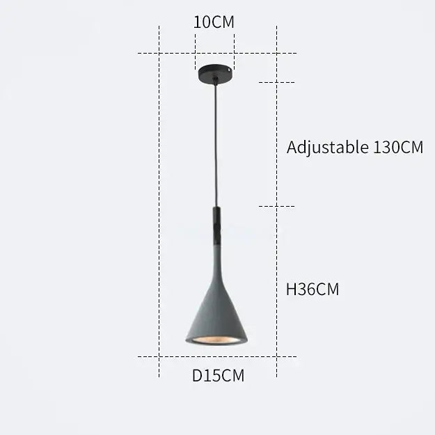 Black Blue Pendant Light