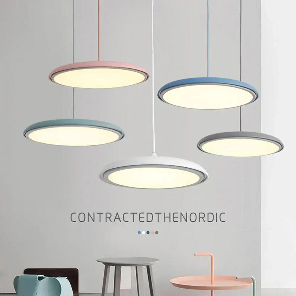 Pink LED Pendant Light