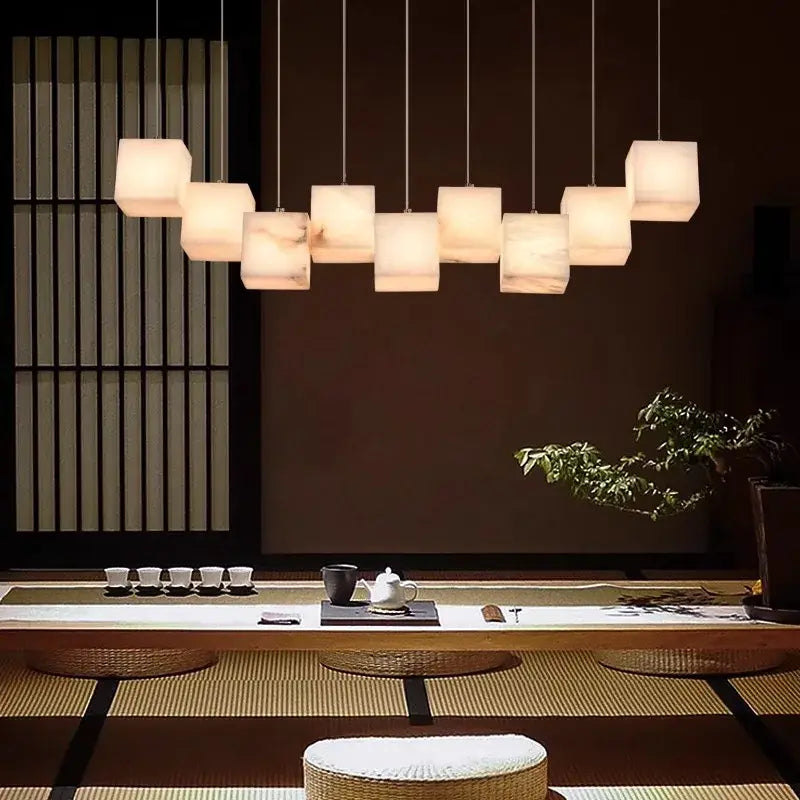 Black Alabaster Pendant Light