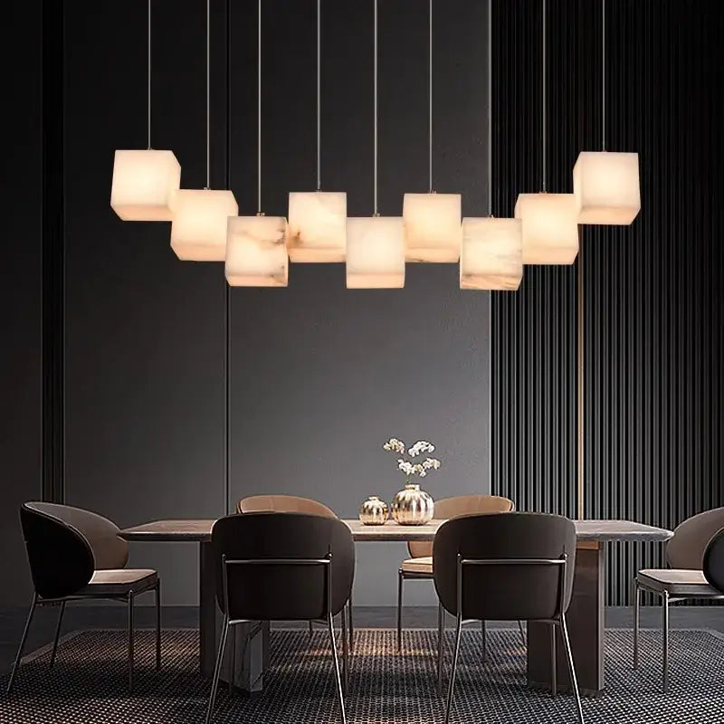 Black Alabaster Pendant Light