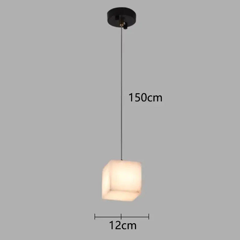 Black Alabaster Pendant Light