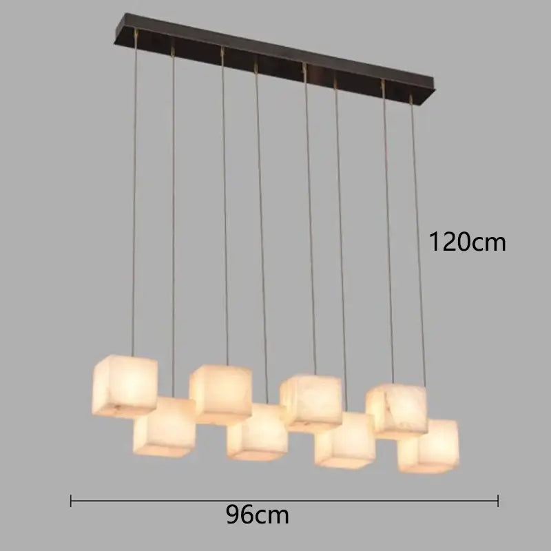 Black Alabaster Pendant Light