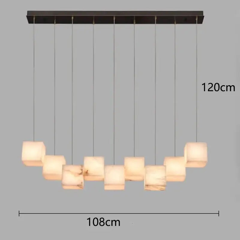 Black Alabaster Pendant Light