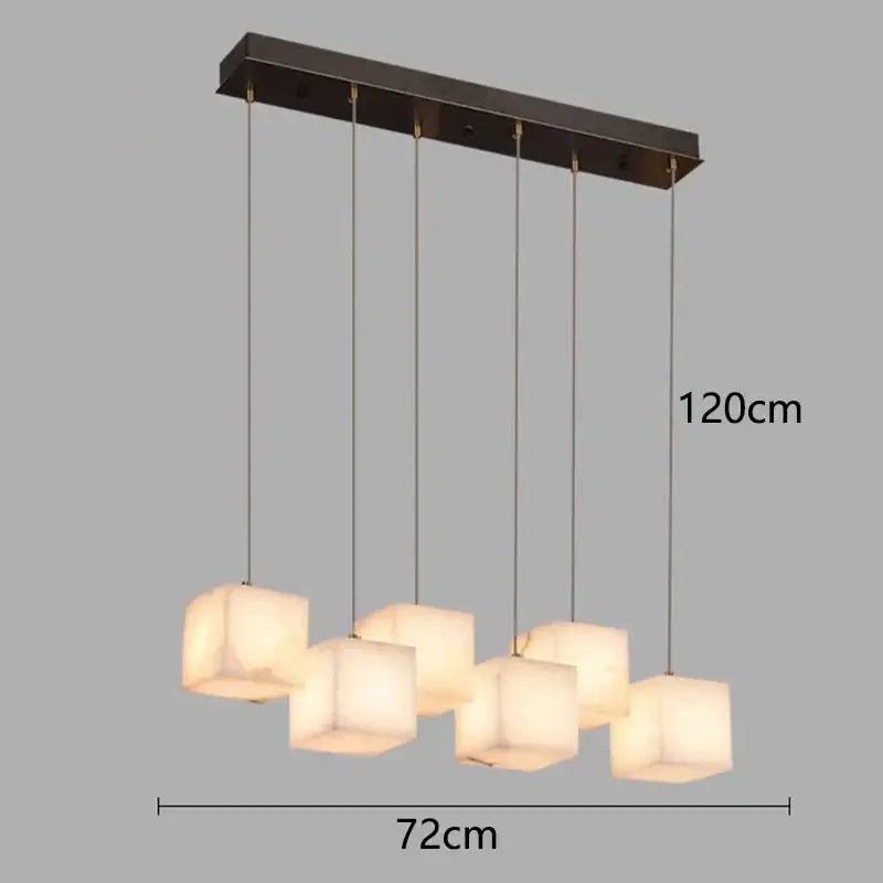 Black Alabaster Pendant Light