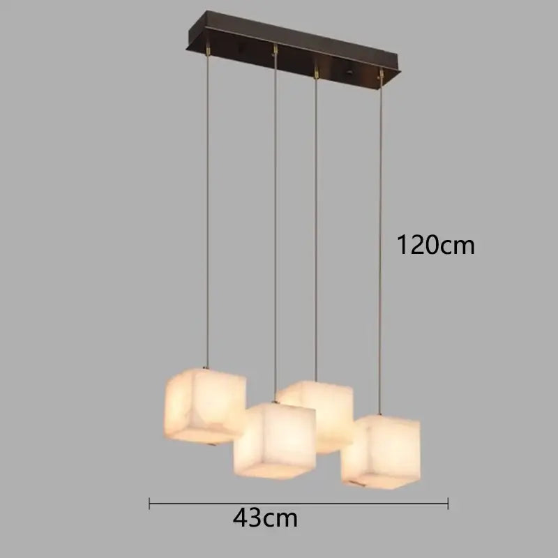 Black Alabaster Pendant Light