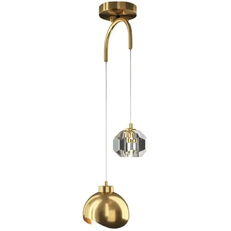 Gold Crystal LED Pendant Lights