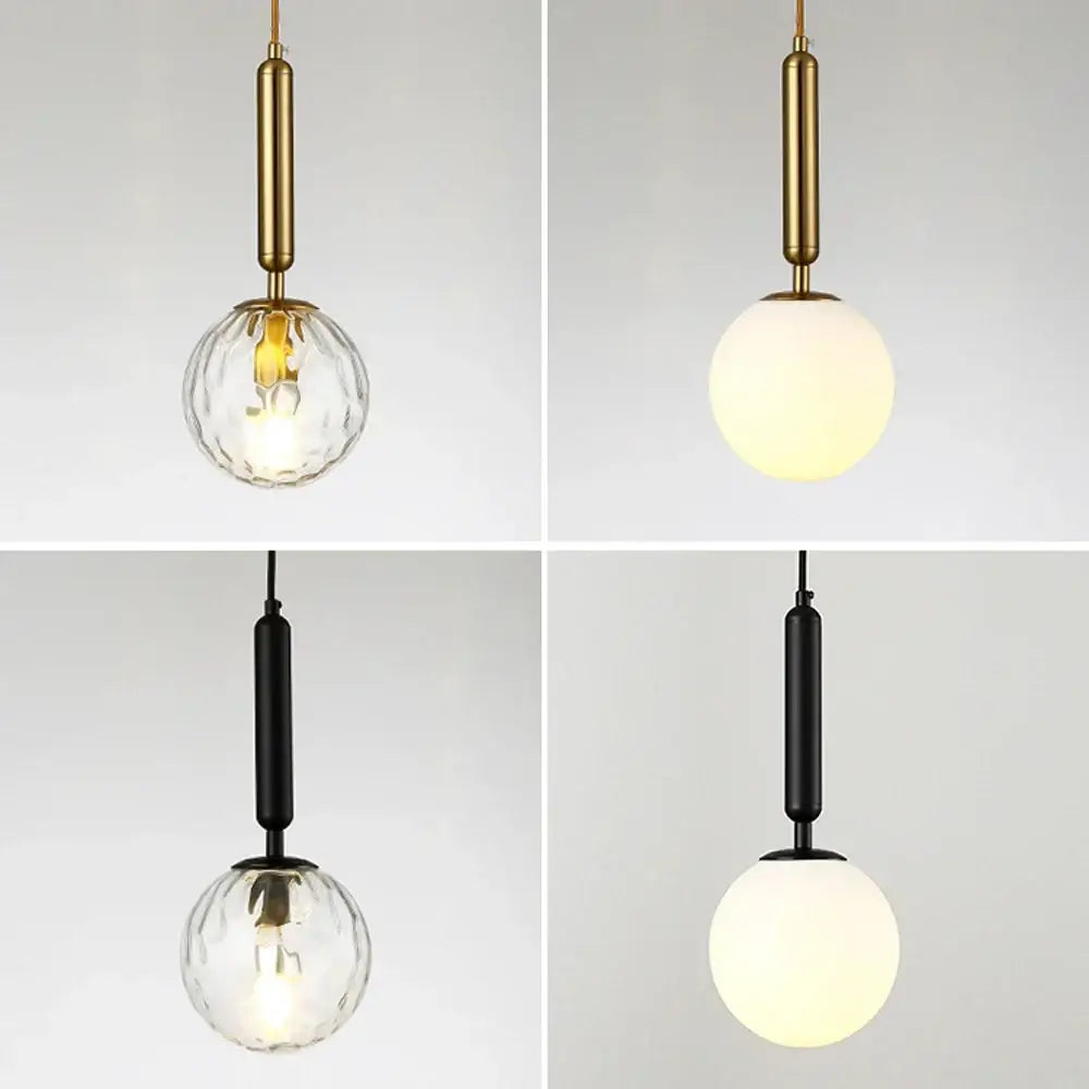 Brass Black Pendant Light