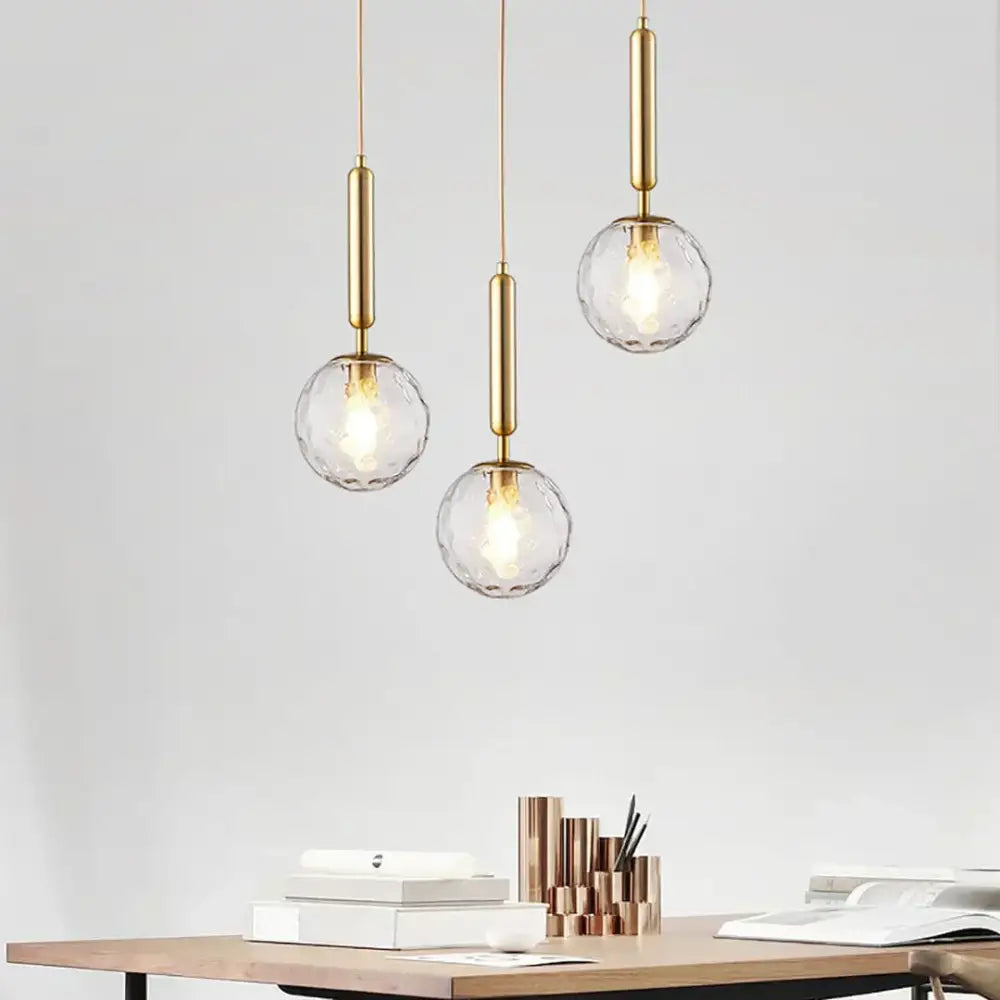 Brass Black Pendant Light