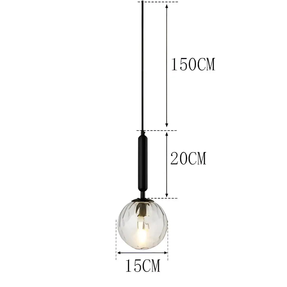 Brass Black Pendant Light