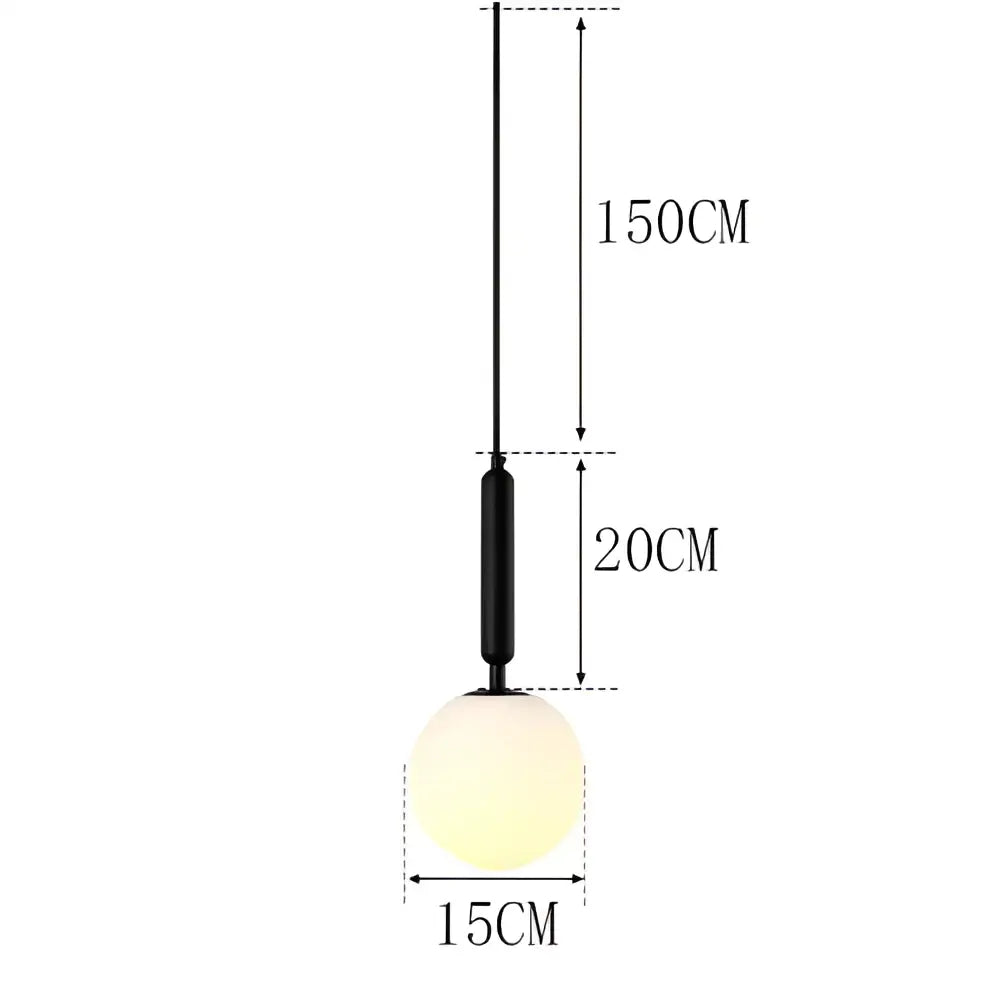 Brass Black Pendant Light